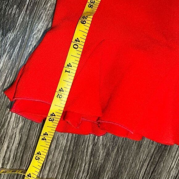 NWTs Vintage Valentino Red Maxi Ruffle Skirt - Picture 9 of 11